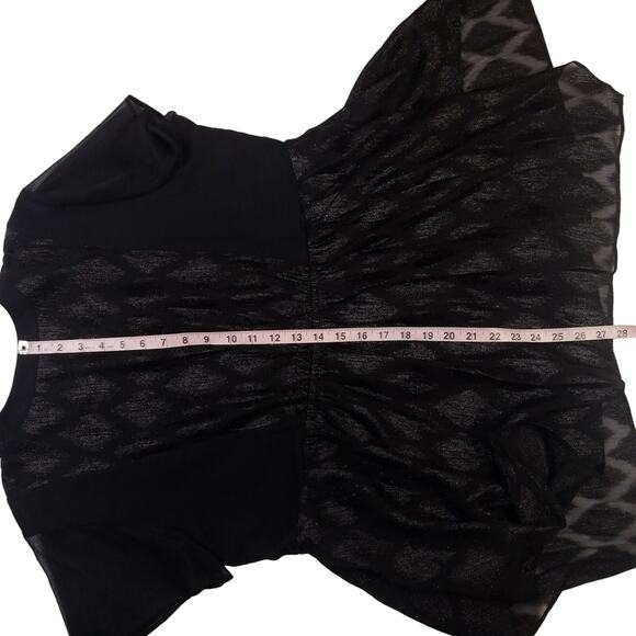 A Pea In The Pod Top SZ L Occasion Black Maternity - Picture 5 of 5